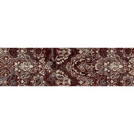 ART CARPET 2 X 8 Ft. Bastille Collection Emerge Woven Area Rug, Red 841864109410